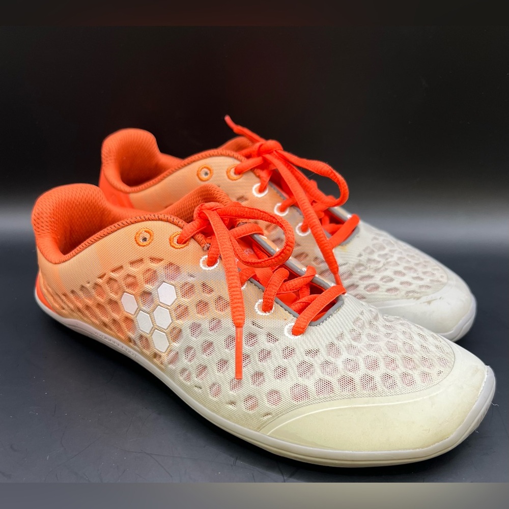 Vivo Barefoot Athletic Shoes Orange and Cream